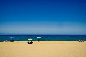 In spiaggia